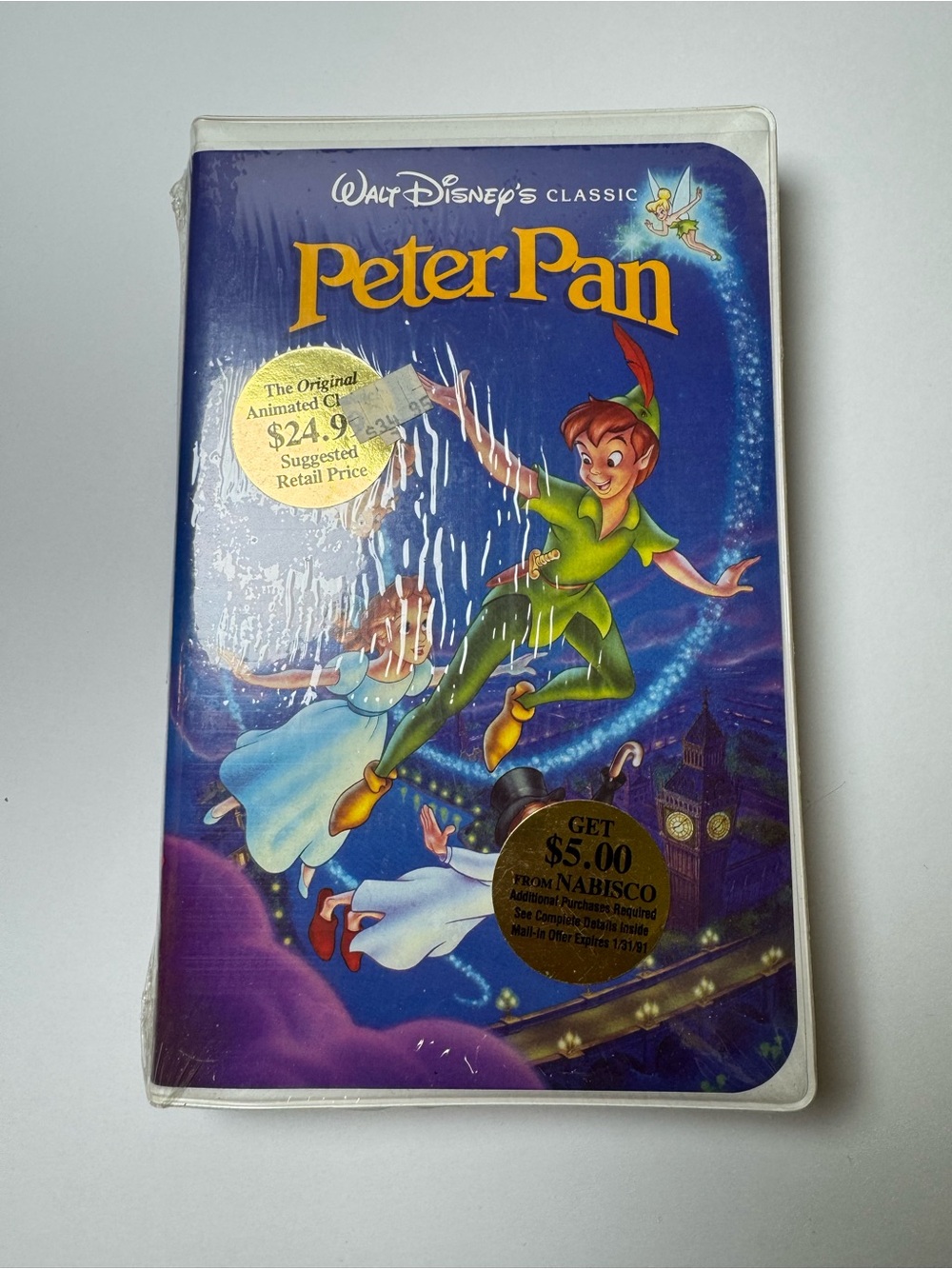 Peter Pan Disney Black Diamond Edition VHS Tape - New/Sealed
